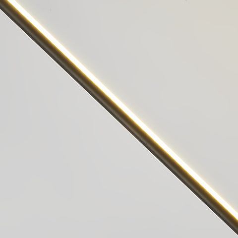 Long Strip Waterproof Black Solar Outdoor Floor Lamp - Vex lighting