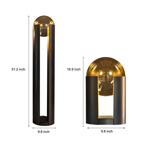 Vex lighting Cylindrical LED Black Post-Modern Floor Lamp