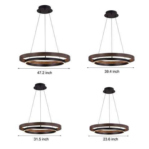 LED Black Modern Chandelier Lights - Vex lighting