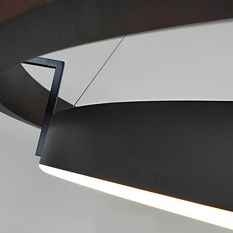 Minimalist 3 Step Dimming LED Black Modern Chandelier Lights - Vex lighting