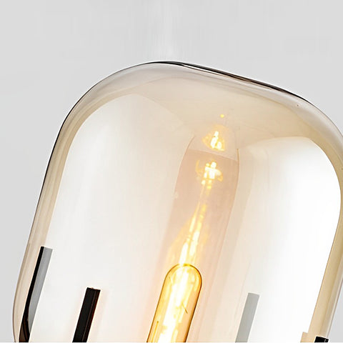 Vex Lighting Kreative LED-Stehlampe mit Glaskugel