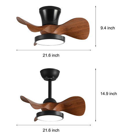Wentylatory sufitowe Vex Lighting LED z możliwością ściemniania, Nordic