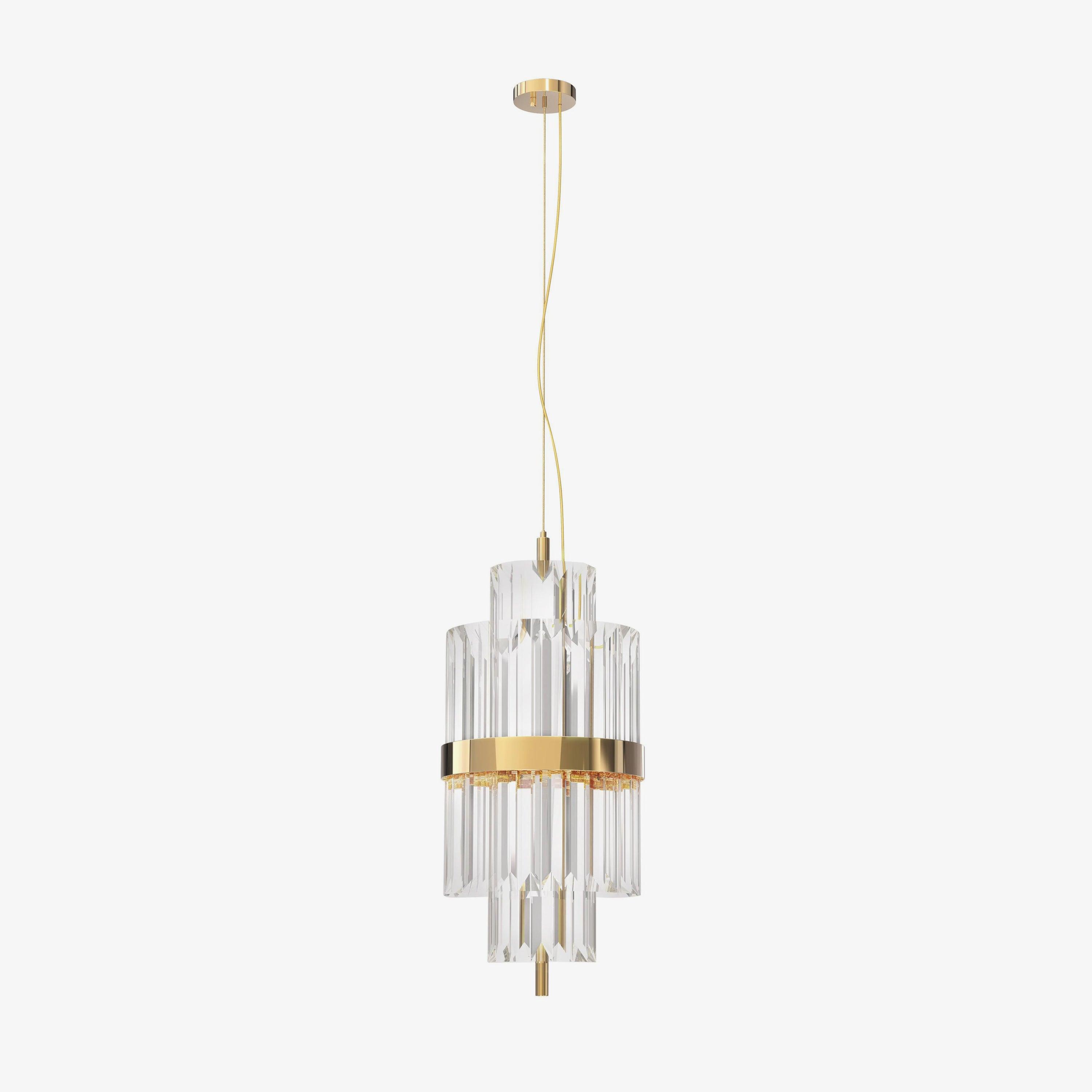 Lustre Liberty Suspension Balancier En Laiton – Coupoles Céramique Blanche