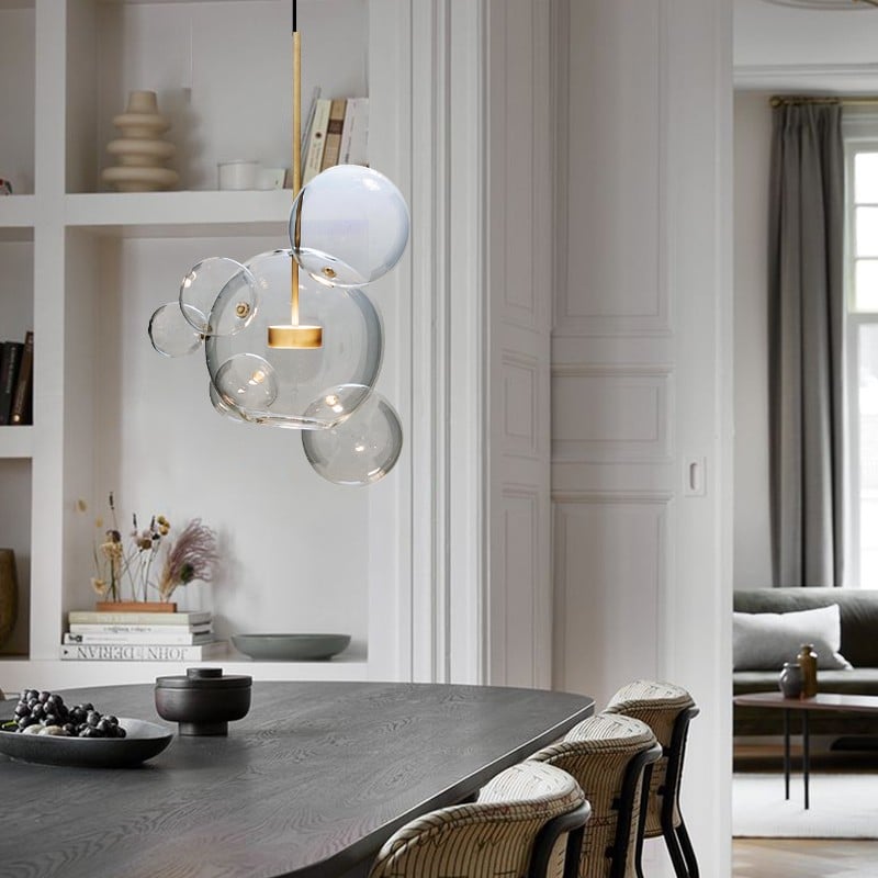Clear Bolle Soap Bubble Pendant Light