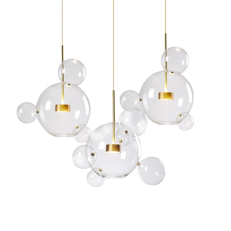 Clear Bolle Soap Bubble Pendant Light