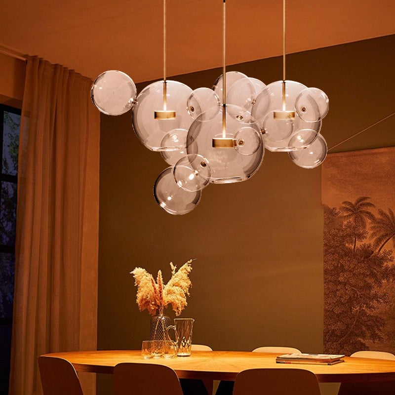 Clear Bolle Soap Bubble Pendant Light