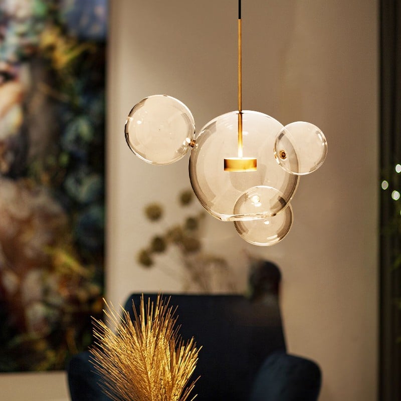 Clear Bolle Soap Bubble Pendant Light