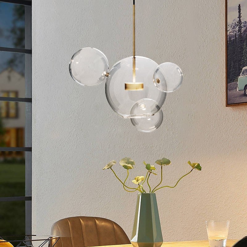 Clear Bolle Soap Bubble Pendant Light