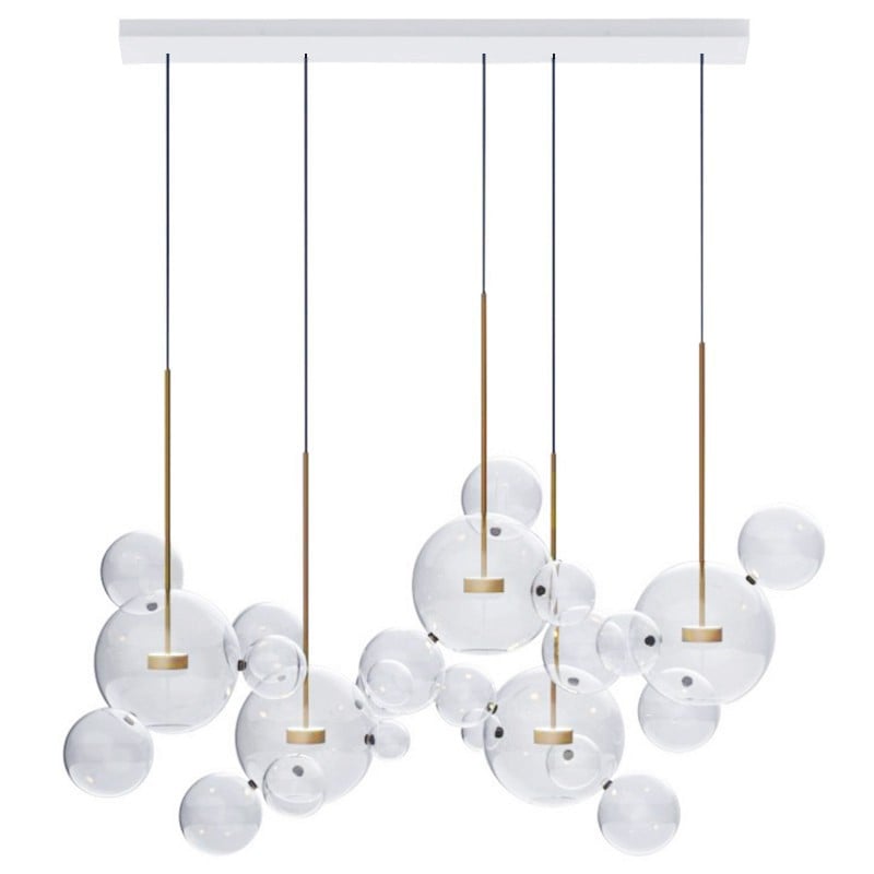 Clear Bolle Soap Bubble Pendant Light