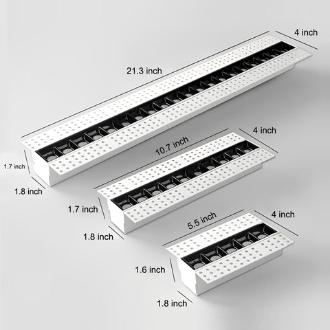 Éclairage de plafond LED à spot magnétique encastré COB sans cadre pour salon - Dazuma