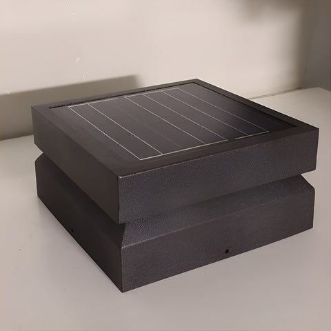 Luz de tapas de poste solar LED cuadrada Dazuma de 16w